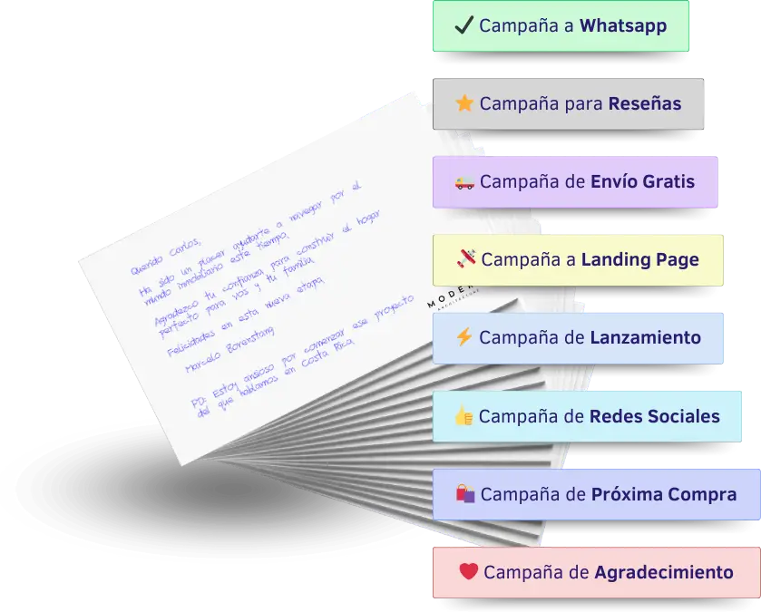 Campañas PenFlow Cartas Manuscritas