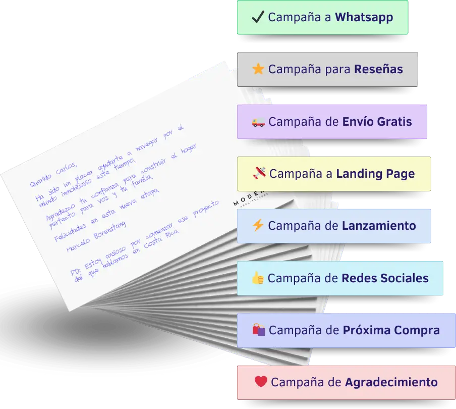Campañas PenFlow Notas Manuscritas